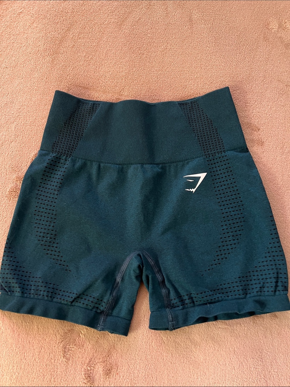 Gymshark Seamless High-Waist Bike Shorts - Teal Green